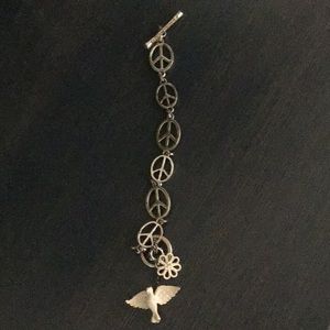 Lucky brand peace bracelet